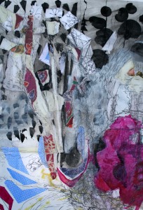 Cloud/Scissors Detail of collage Cloud/Scissors